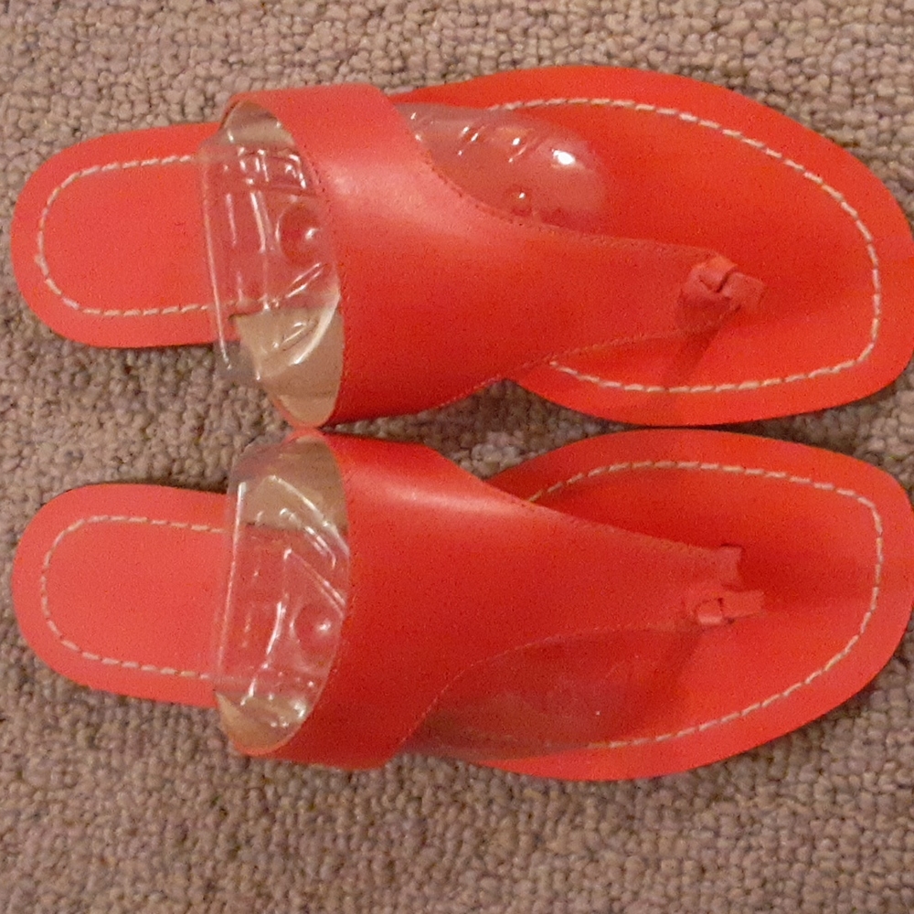 J Crew Red Leather